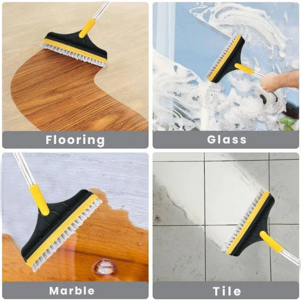 2-in-1 Scrubbing Brush | Corner Wiper | Flexible Head