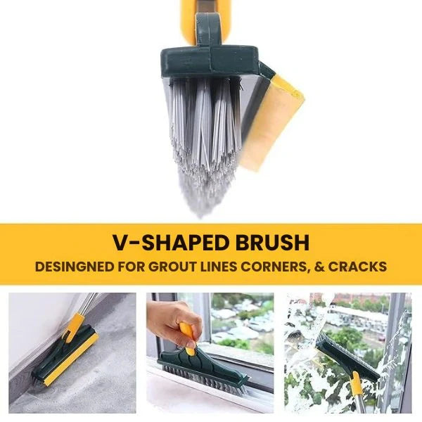 2-in-1 Scrubbing Brush | Corner Wiper | Flexible Head