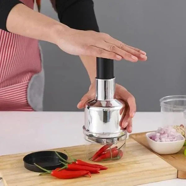 EasySlice™ – Clean & Easy Dicing | Stainless Steel | Perfect for Daily Use | One-Push Operation