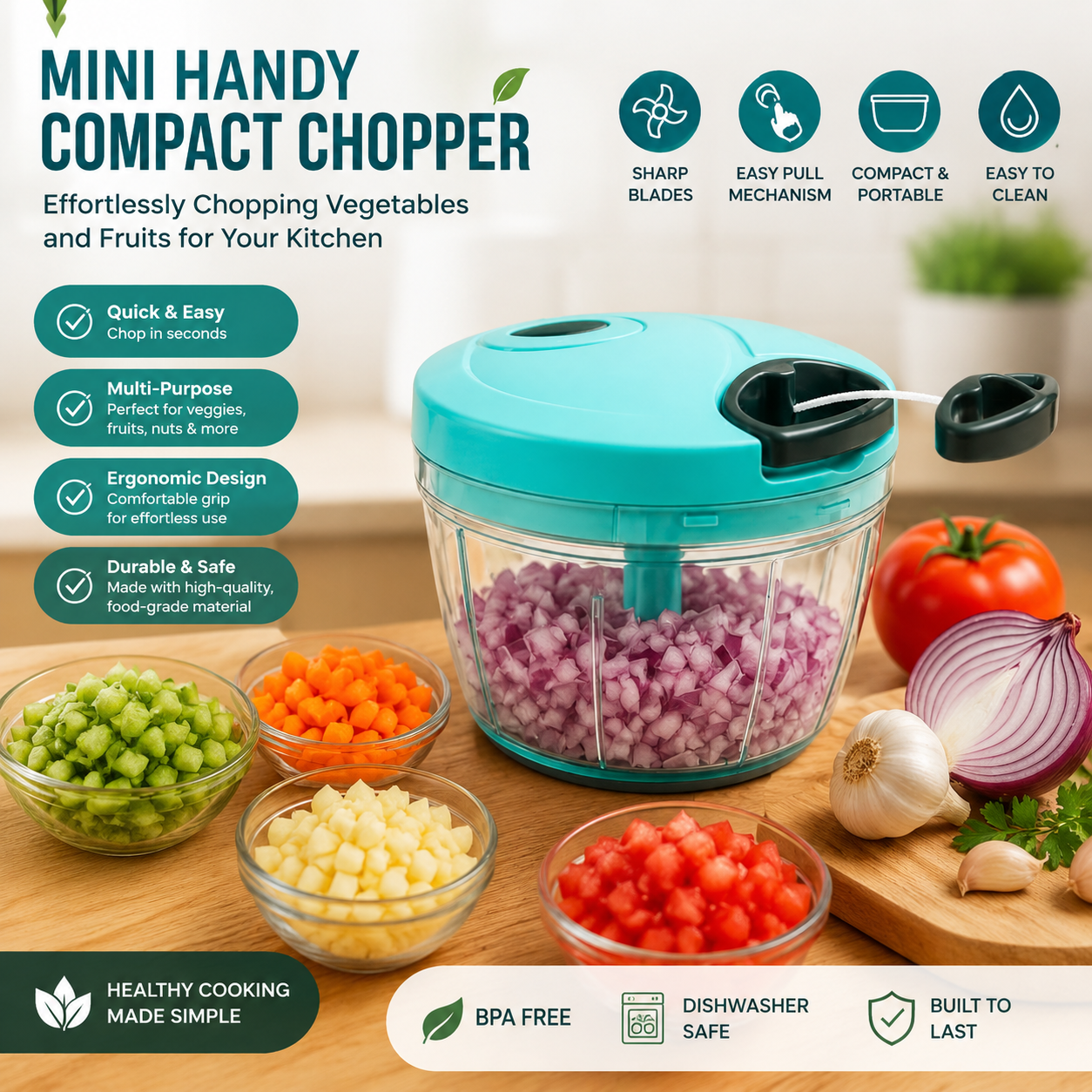 Vegetable Chopper for Kitchen