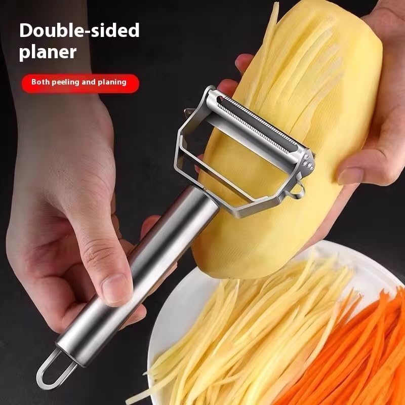 SwiftPeel™ – 3 in 1 Stainless Peeler | Sharp Blades, Anti-Rust | For Quick, Clean Prep