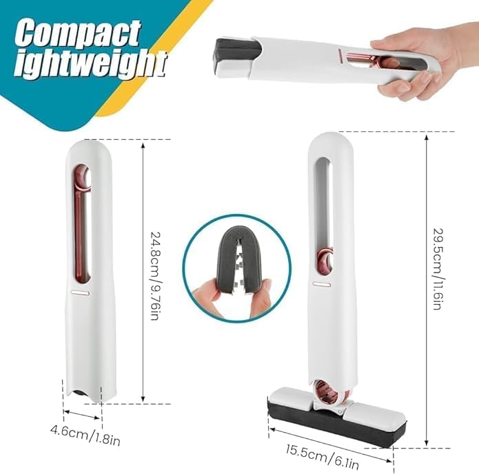 QuickMop™ – 2-in-1 Mop | Self-Squeezing Roller | Lightweight & Space-Saving