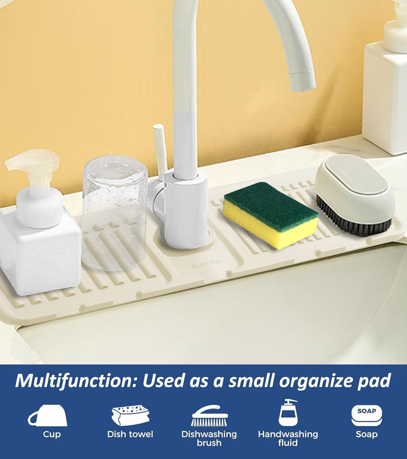 drying™ Faucet Splash Guard & Drainage Mat