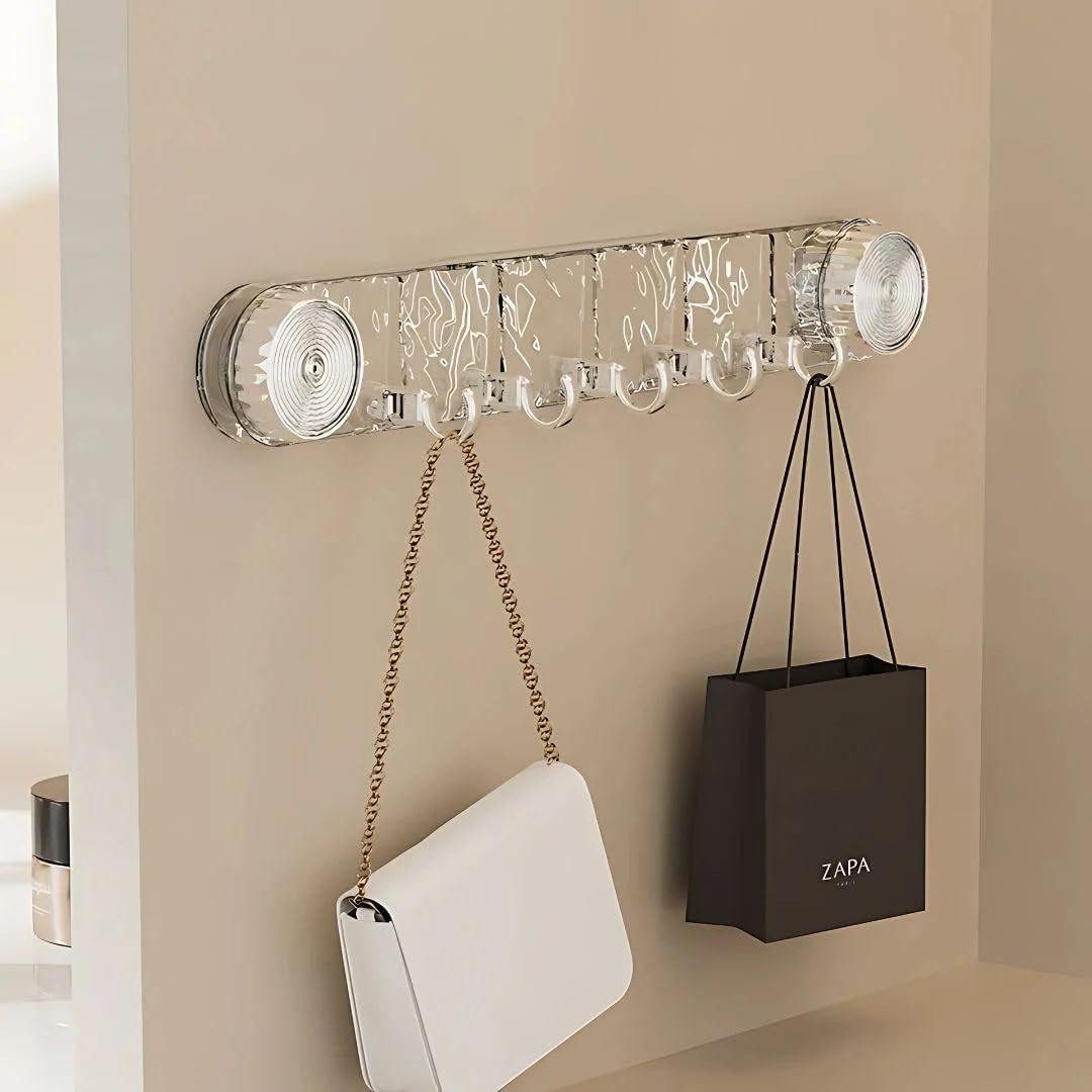 5-Powerful Vacuume Mount Hook | Suction Cup Wall Hook Rack