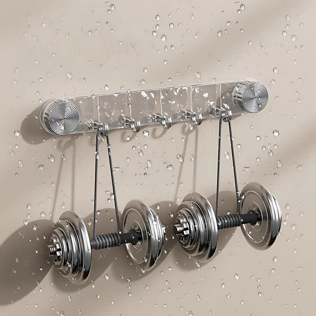 5-Powerful Vacuume Mount Hook | Suction Cup Wall Hook Rack