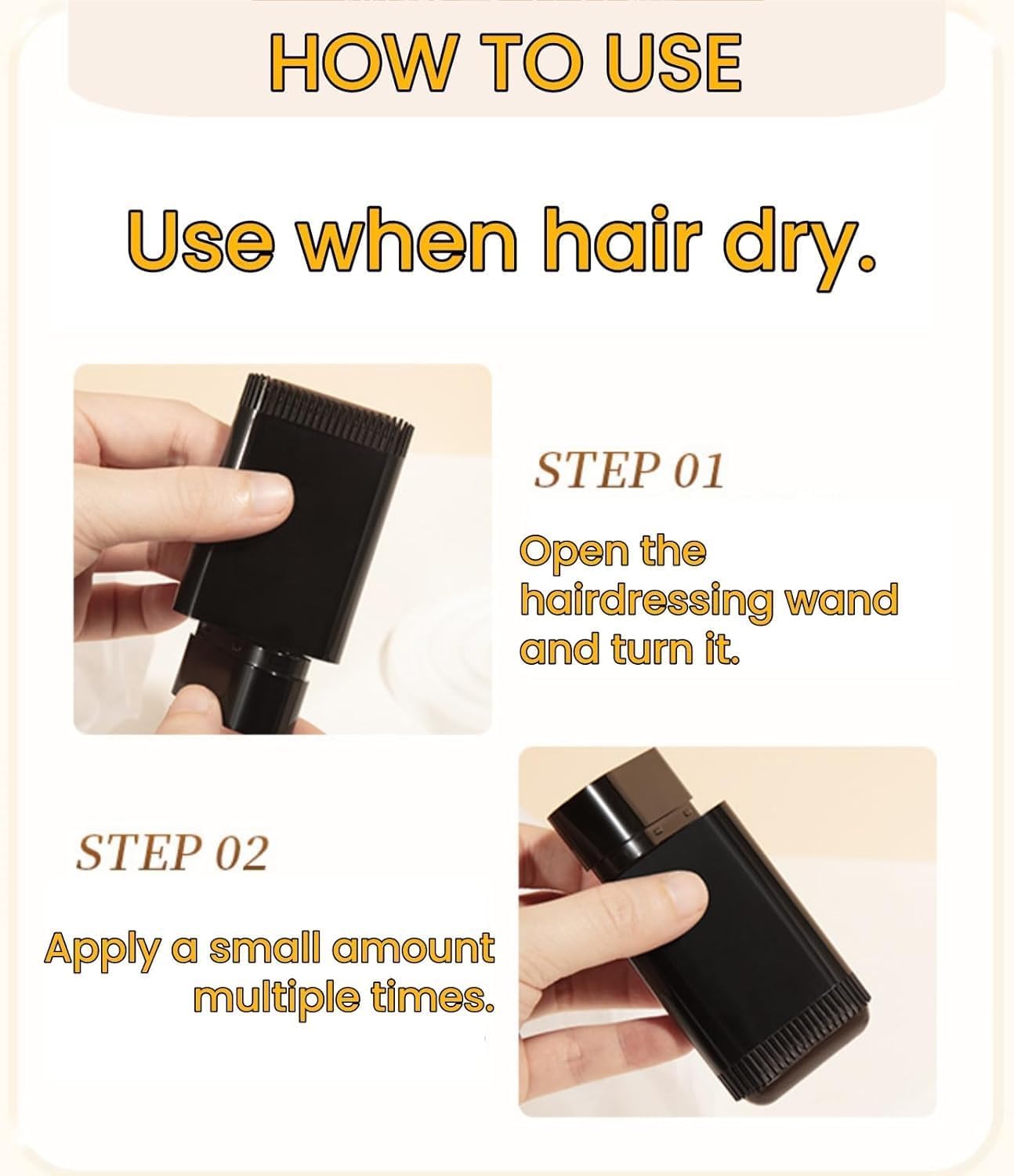 Instant Hair Color Comb Stick