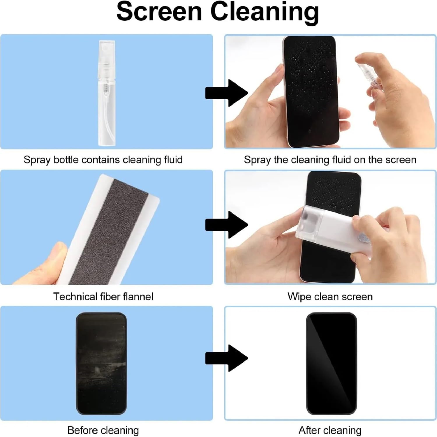 CleanCraft™ – Cleaning Kit | 7-in-1 Multifunctional Tools | For Keyboards, Gadgets & More