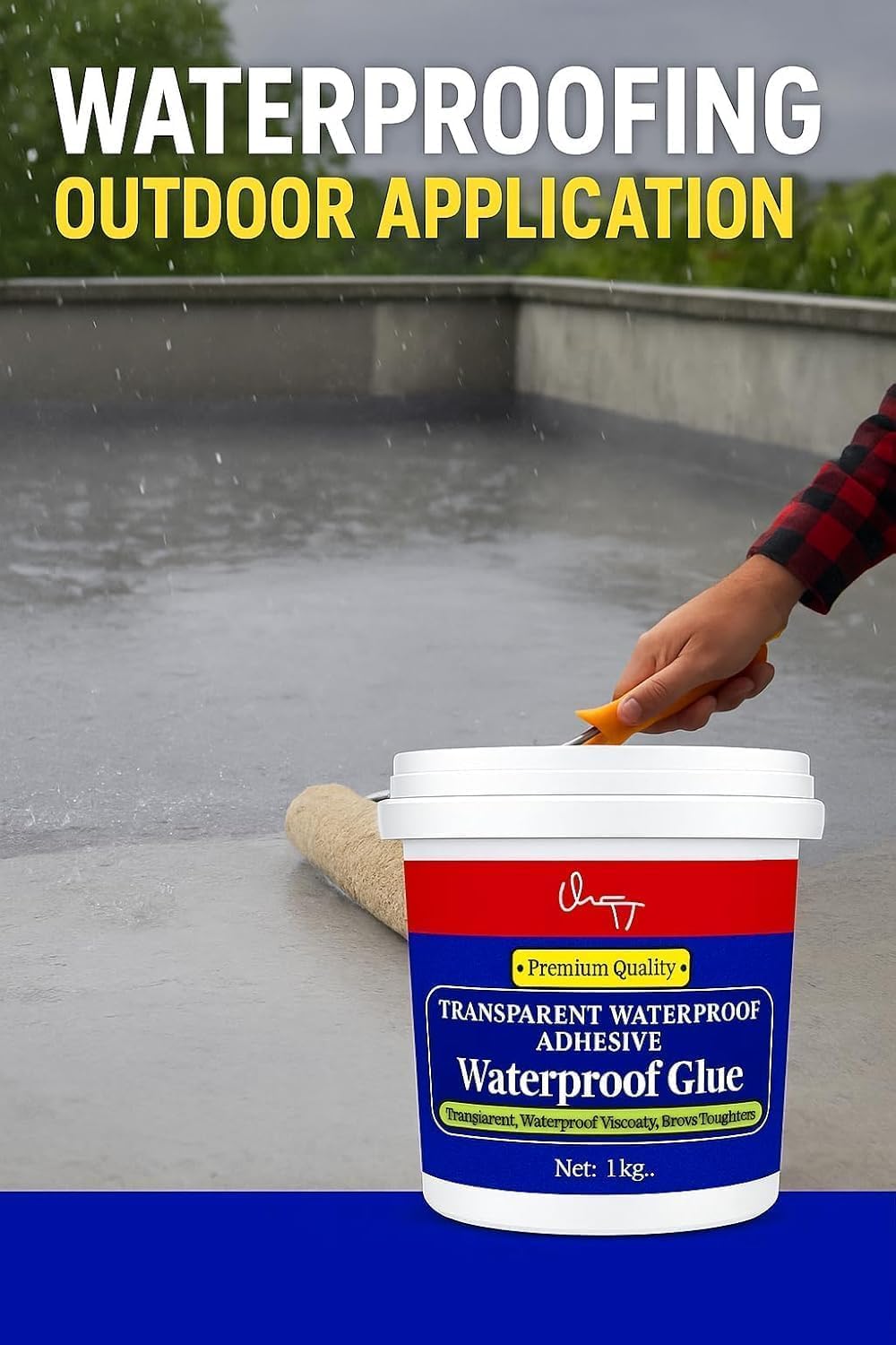Waterproof Transparent Glue with Brush