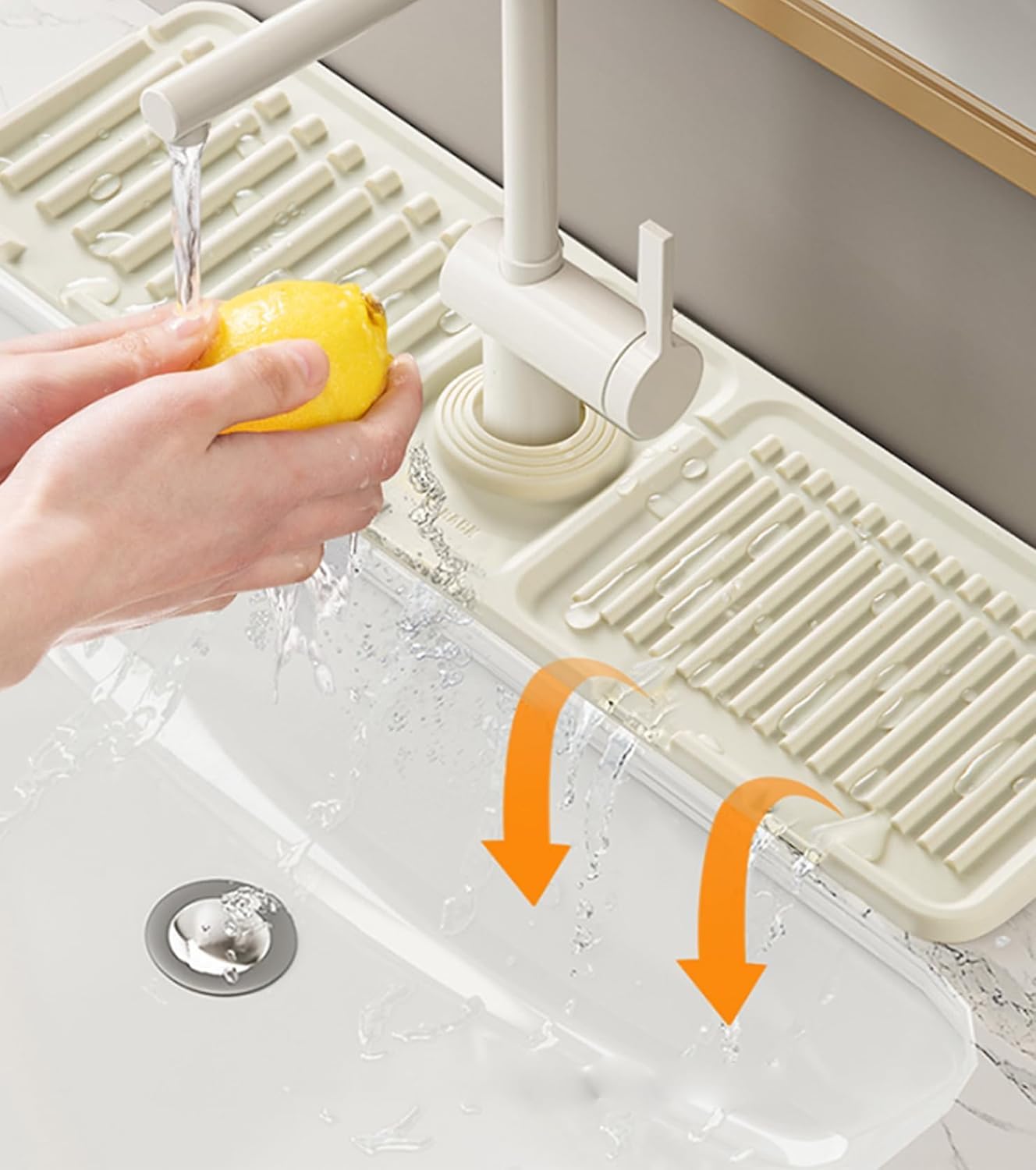 drying™ Faucet Splash Guard & Drainage Mat