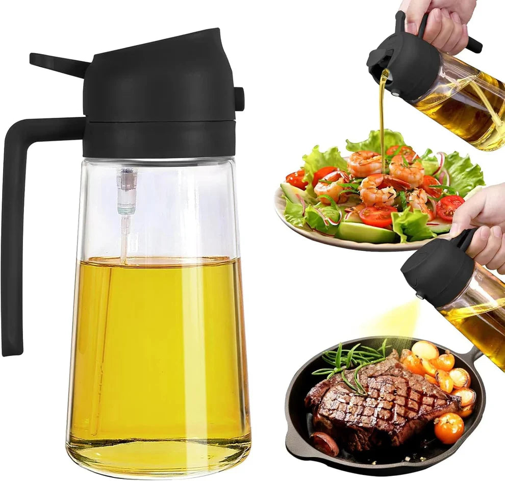 2 in 1 Oil Sprayer and Dispenser Bottle 500ml