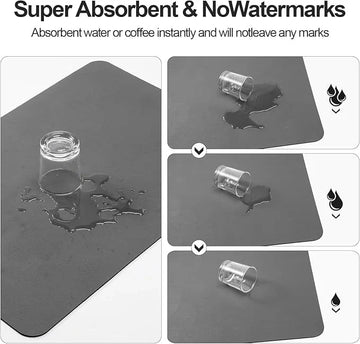 DryEdge™ – Absorbent Sink Mat | Quick-Dry, Anti-Slip Base | For Wet Counters & Dish Racks