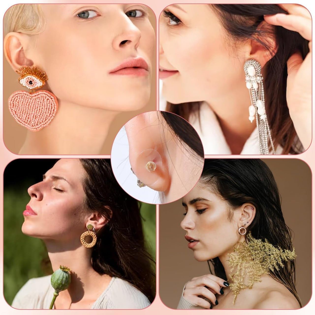 Invisible Premium Earlobe Support Patches for Heavy Earrings (300 Pack)