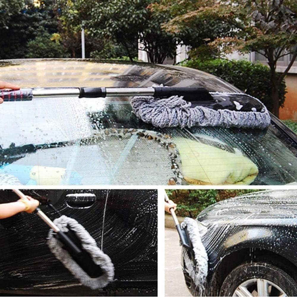Soft Microfiber Car Duster Brush with Extendable Handle
