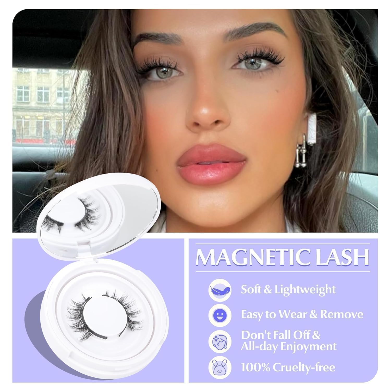 Magnetic Eyelashes Set (with Free Applicator)