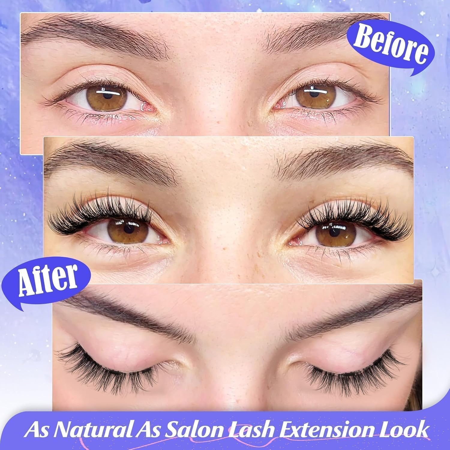 Magnetic Eyelashes Set (with Free Applicator)