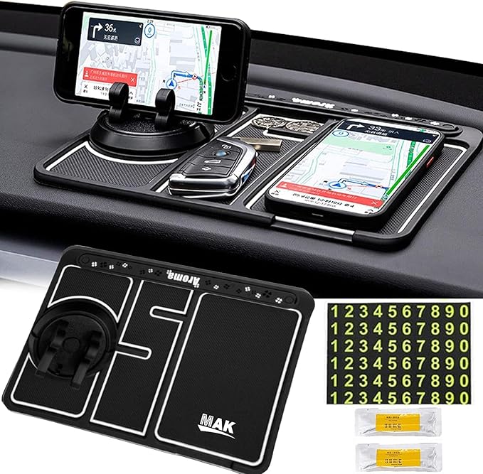 Anti-Slip Car Dashboard Mat with Mobile Stand