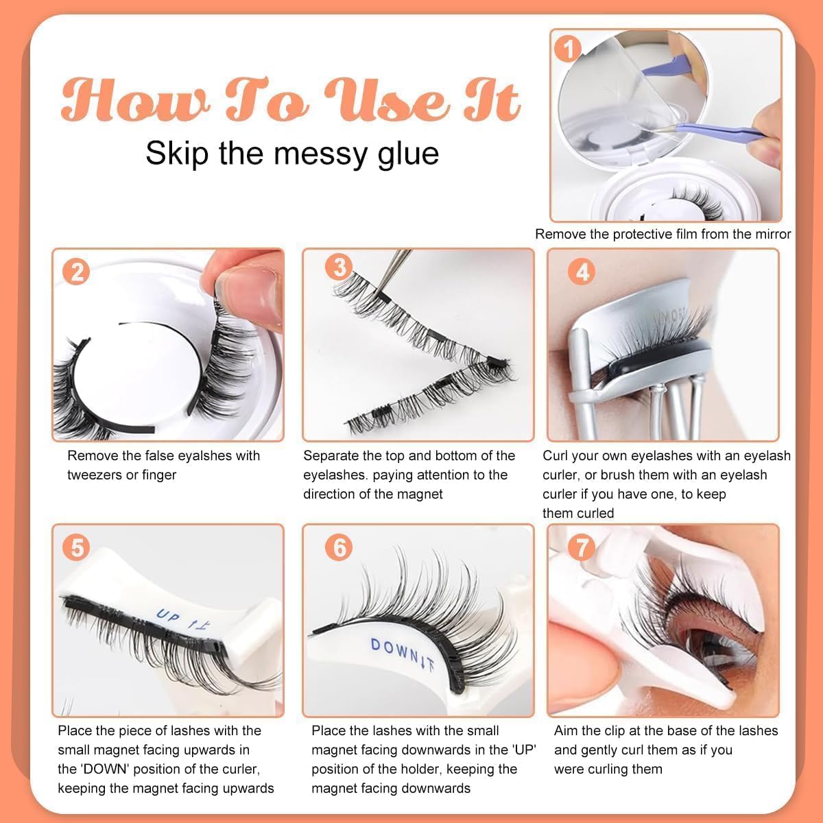 Magnetic Eyelashes Set (with Free Applicator)