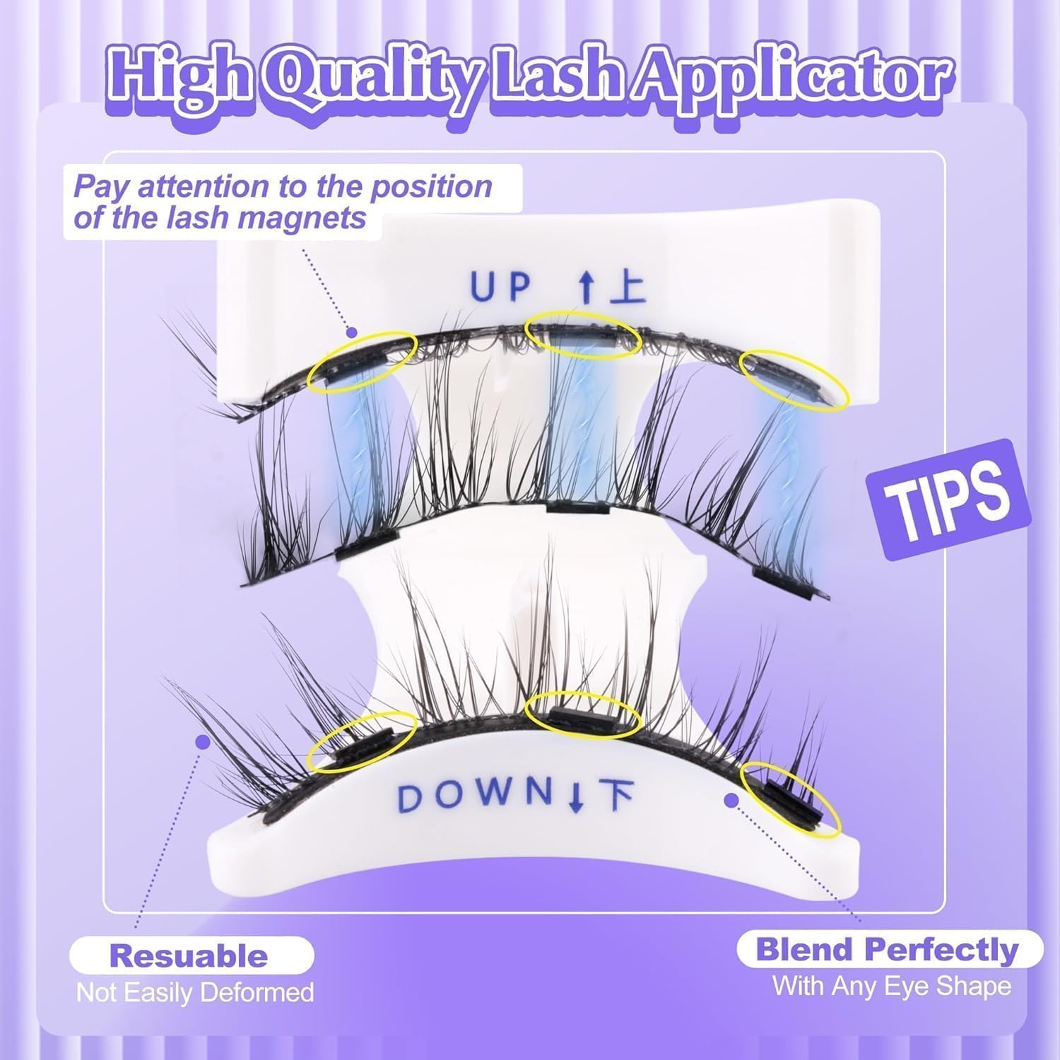Magnetic Eyelashes Set (with Free Applicator)