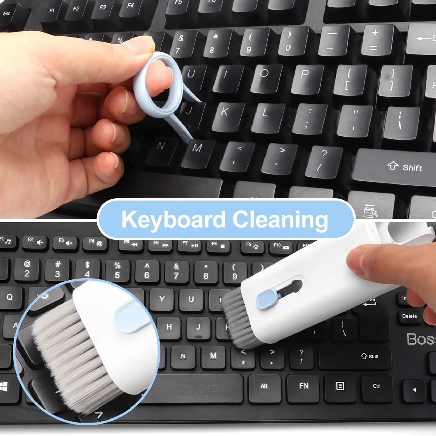 CleanCraft™ – Cleaning Kit | 7-in-1 Multifunctional Tools | For Keyboards, Gadgets & More