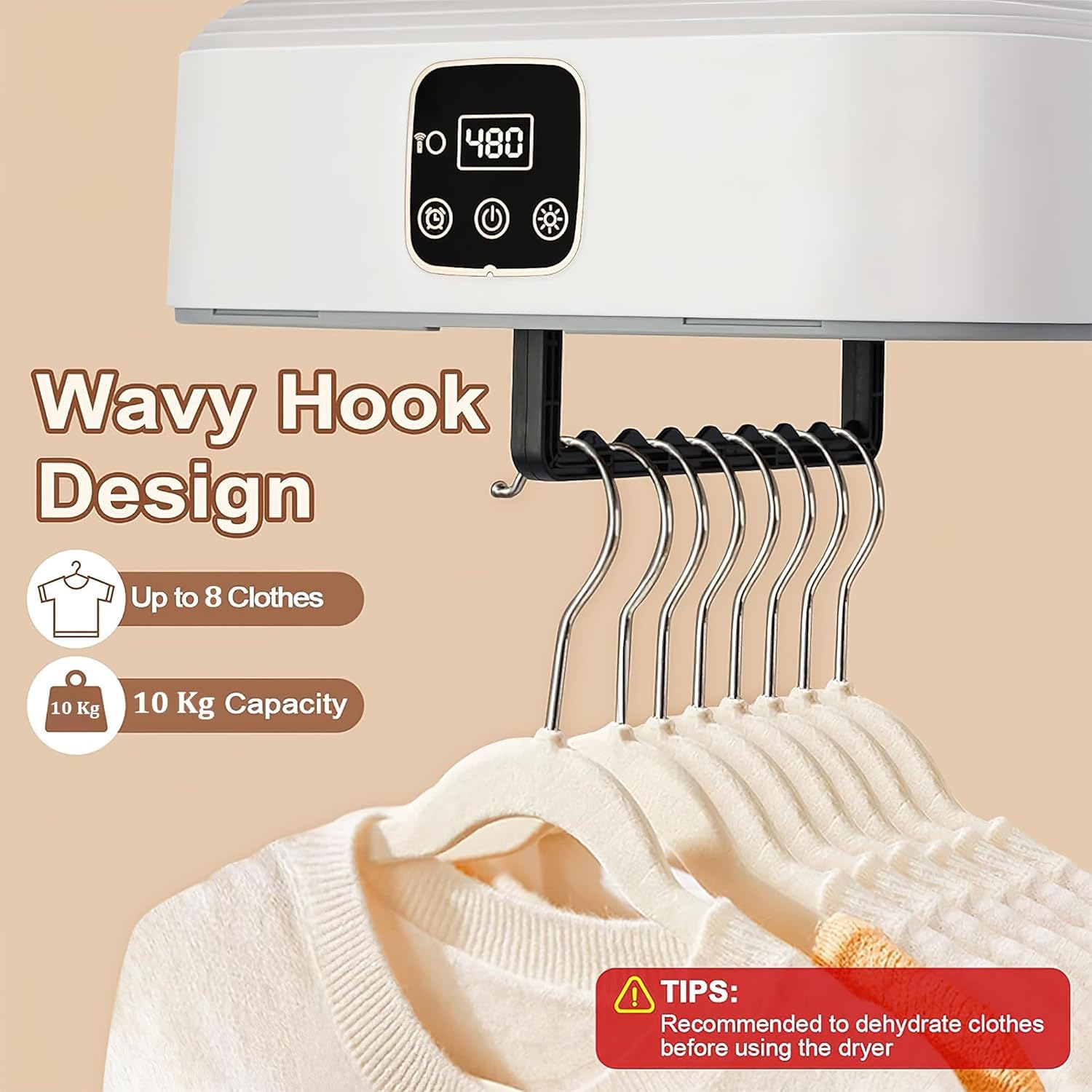 Portable Electric Clothes Dryer | Fast-Drying Machine with Adjustable Timer