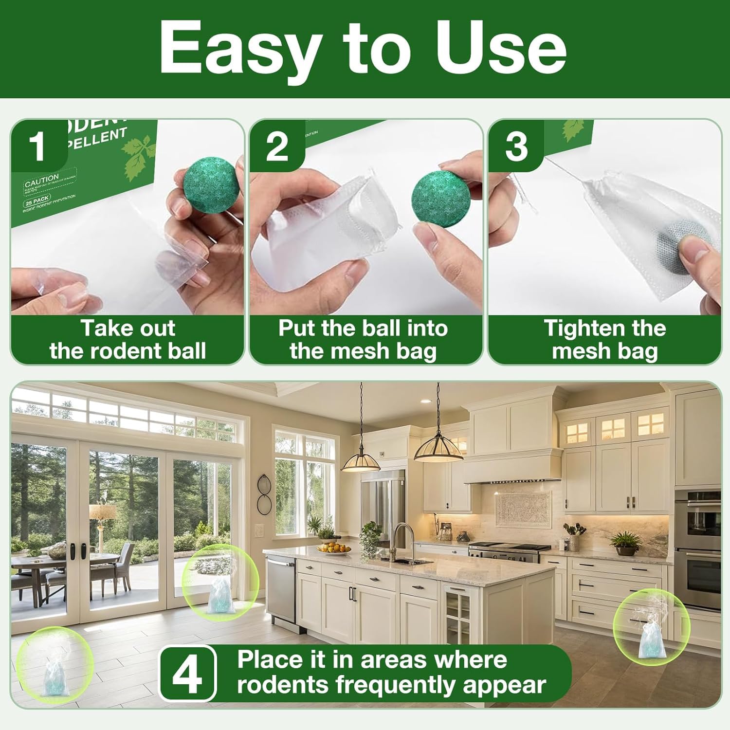 Rat Repellent for Car Home Pack of 1 (10 Tablet)