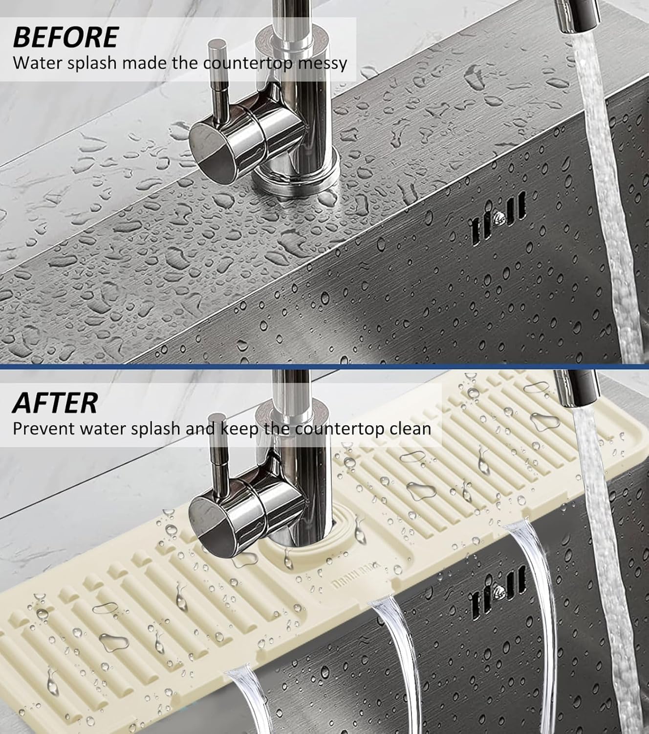 drying™ Faucet Splash Guard & Drainage Mat