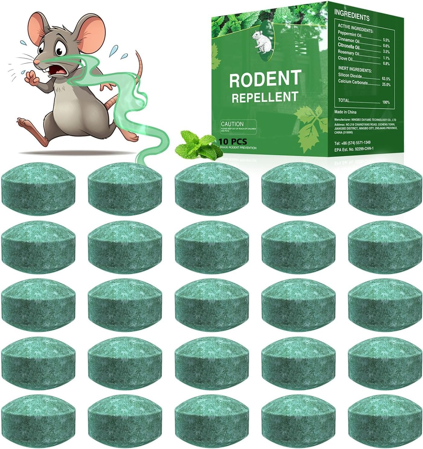 Rat Repellent for Car Home Pack of 1 (10 Tablet)