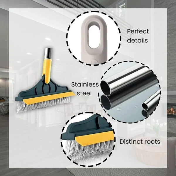 2-in-1 Scrubbing Brush | Corner Wiper | Flexible Head
