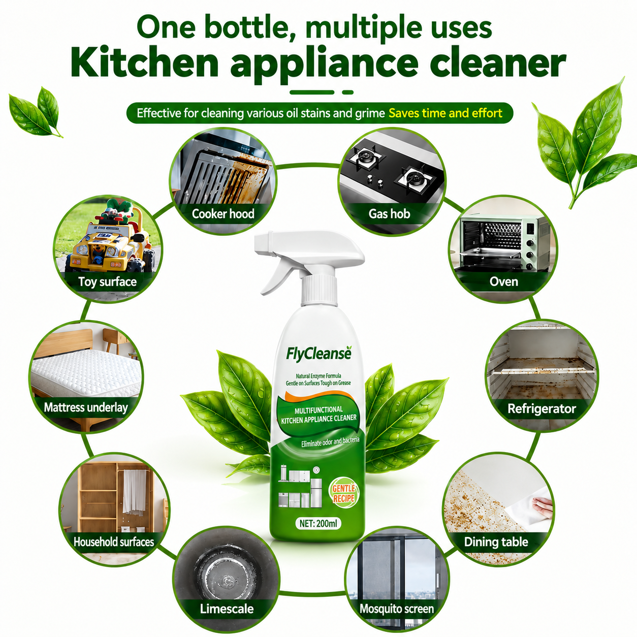 Multi-Purpose Kitchen Appliance Cleaner (Pack of 3)