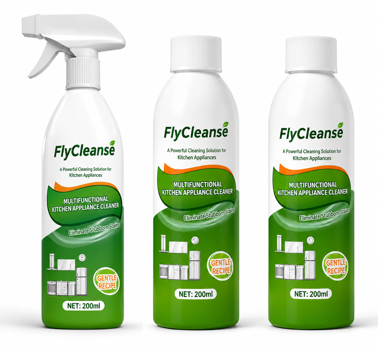 Multi-Purpose Kitchen Appliance Cleaner (Pack of 3)