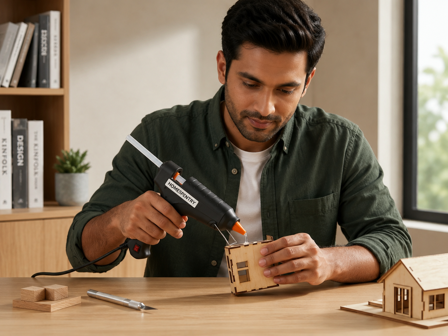 40 W Glue Gun with 5 Hot Melt Glue Sticks